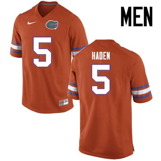 Men's Florida Gators #5 Joe Haden NCAA Nike Orange Authentic Stitched College Football Jersey GLH2062LX